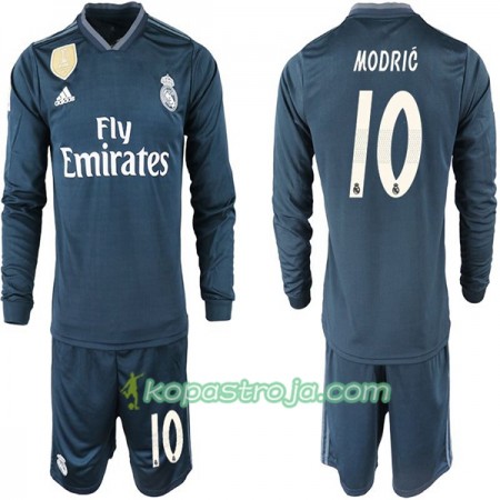 Billiga Fotbollströjor Real Madrid MODRIC 10 Barn Borta tröja 2018/19 Långärmad